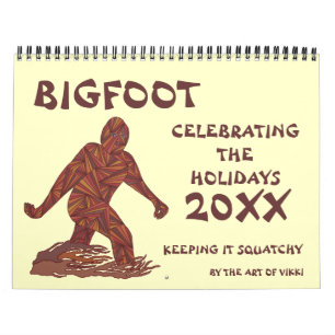 Calendrier Bigfoot Sasquatch Cryptid Geek 2015