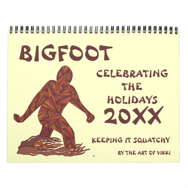 Calendrier Bigfoot Sasquatch Cryptid Geek 2015 (Protection)