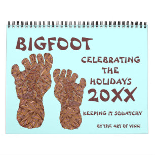 Calendrier Bigfoot Sasquatch Cryptid Geek 20XX