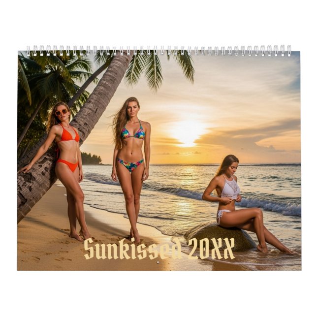 Calendrier Bikini avec belles femmes - Limité (Protection)