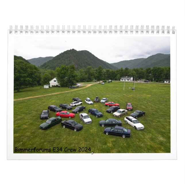 Calendrier Bimmerforums E34 Crew 2024 (Protection)