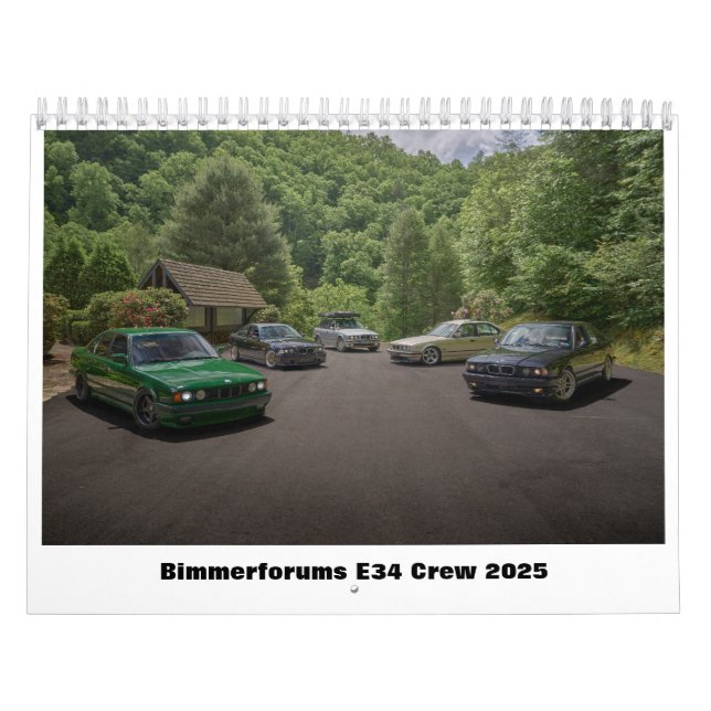 Calendrier Bimmerforums E34 Crew 2025 (Protection)