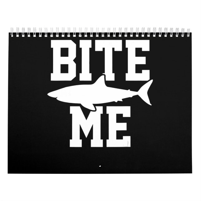 Calendrier Bite Me - Cadeau de biologie marine de requin - Oc (Protection)