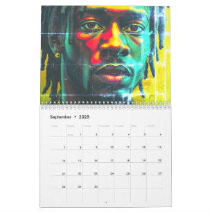 Calendrier Black Bruh Green avec Envy Africa African Homme Lo