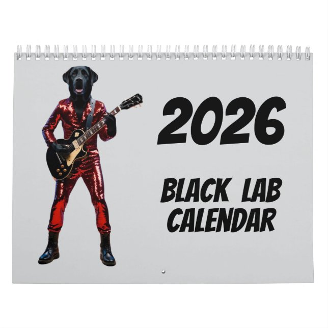 Calendrier Black Lab Calendar (Protection)