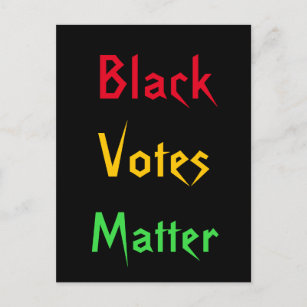 Calendrier Black Votes Matter 2023 sur Carte posta