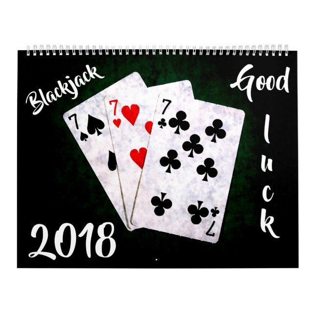 Calendrier Blackjack - Bonne chance! personnalisable (Protection)