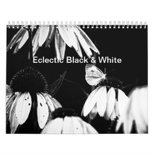 Calendrier blanc et noir épectique