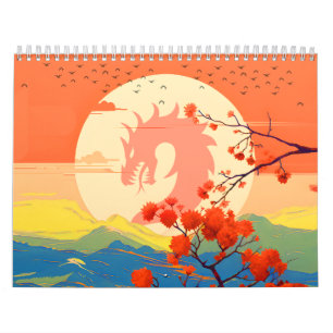 CALENDRIER BLOSSOM NATURE MOUNTAINE DRAGON