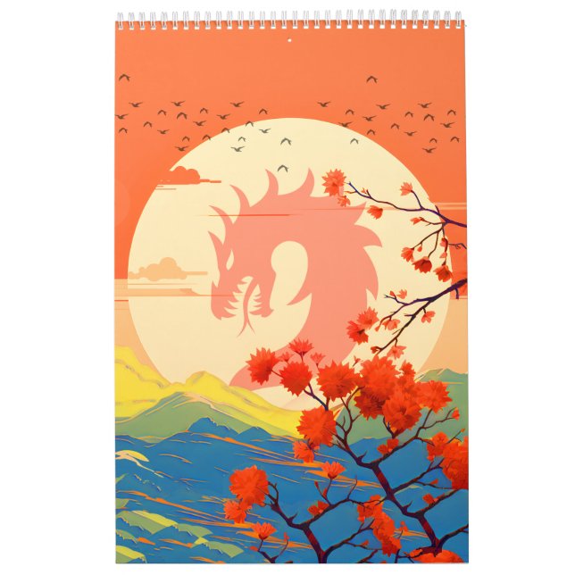 CALENDRIER BLOSSOM NATURE MOUNTAINE DRAGON (Protection)