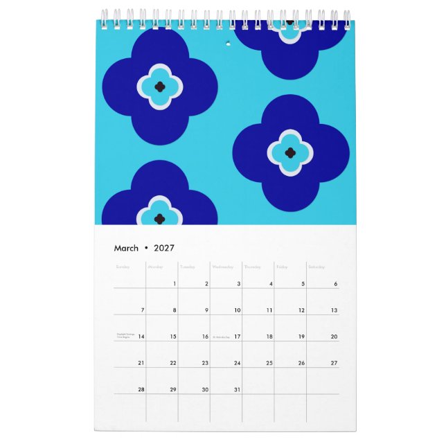 Calendrier Blue Evil Eye Protective Talisman and Nazar Art (Mar 2027)