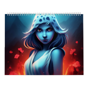 Calendrier Blue Girl Calendar
