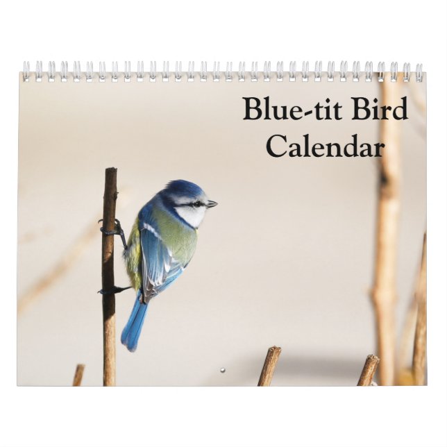 Calendrier Blue-Tit Bird 2025 (Protection)