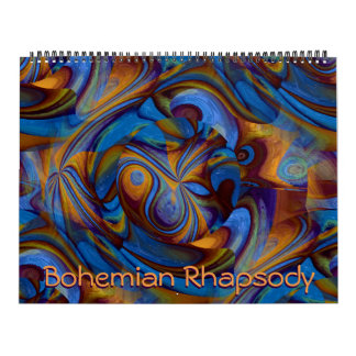 Calendrier Bohemian Rhapsody Trippy Art Abstrait