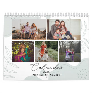 Calendrier Boho Floral Family Memories Photo Keepsaké