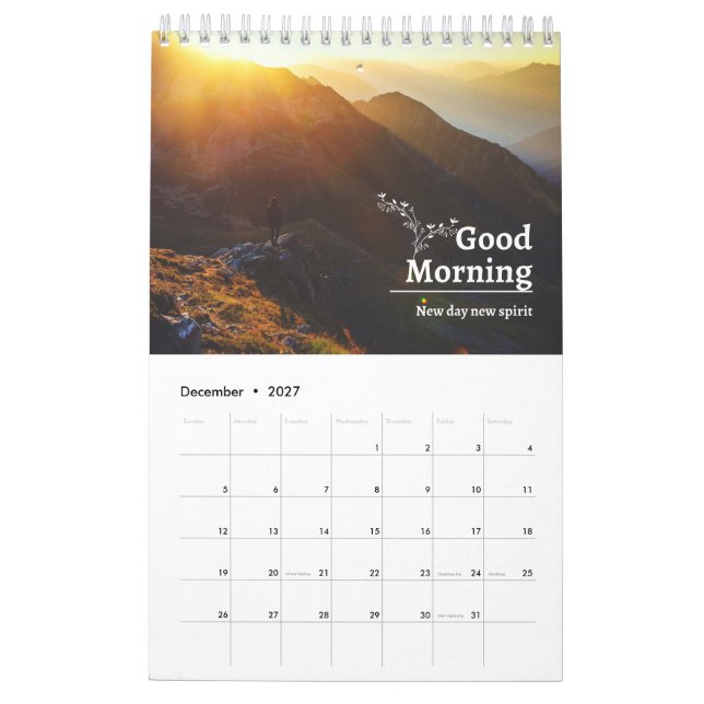 Calendrier Bonne nature matinale (Dec 2027)