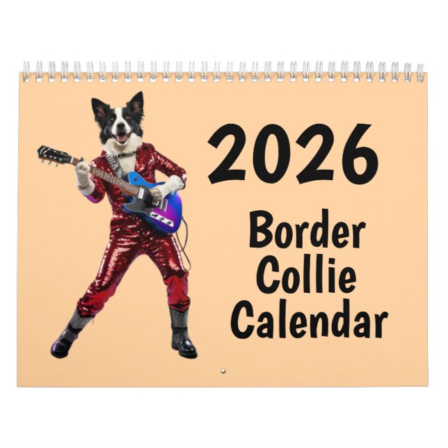 Calendrier Border Collie Calendar (Protection)
