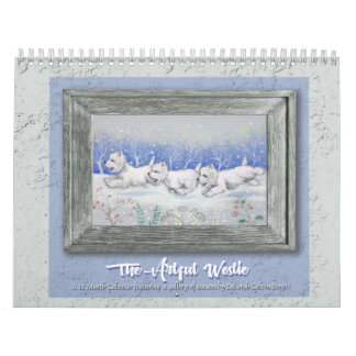 Calendrier Borgo's The Artful Westie 2025 Calendar