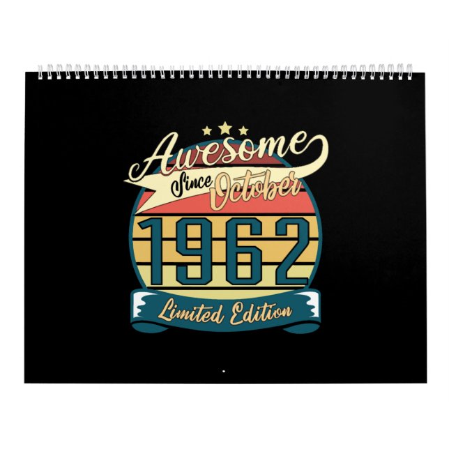 Calendrier Born 1962 October Limited (Protection)