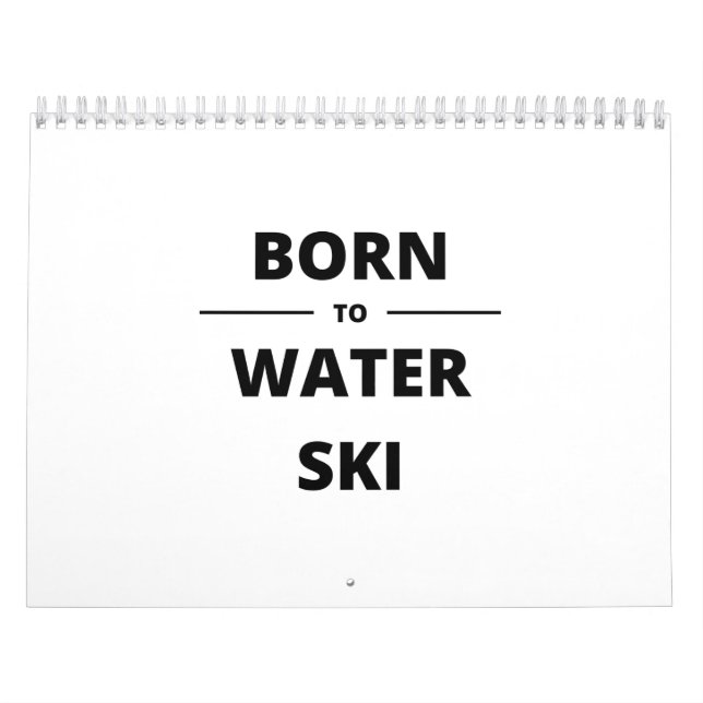 CALENDRIER BORN TO WATER SKI (Protection)