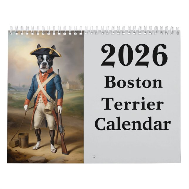 Calendrier Boston Terrier Calendar (Protection)
