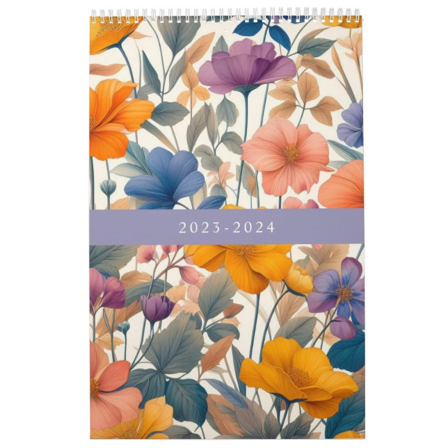 Calendrier Botanique bohème fleurie et rustique (Protection)
