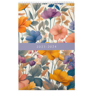 Calendrier Botanique bohème fleurie et rustique