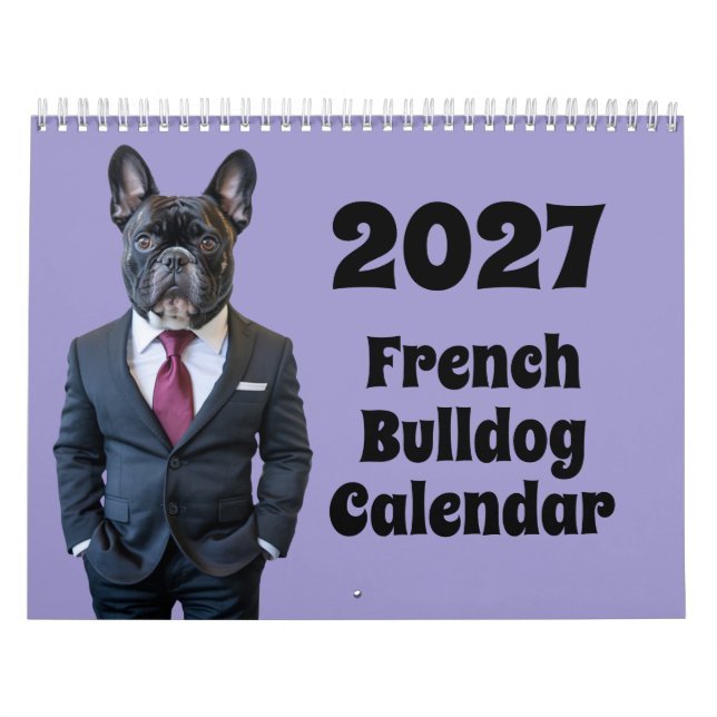 Calendrier Bouledogue Français 2027 (Protection)