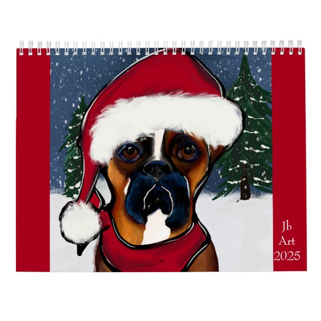 Calendrier Boxer Dog (Dos)