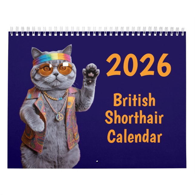 Calendrier British Shorthair Calendar (Protection)