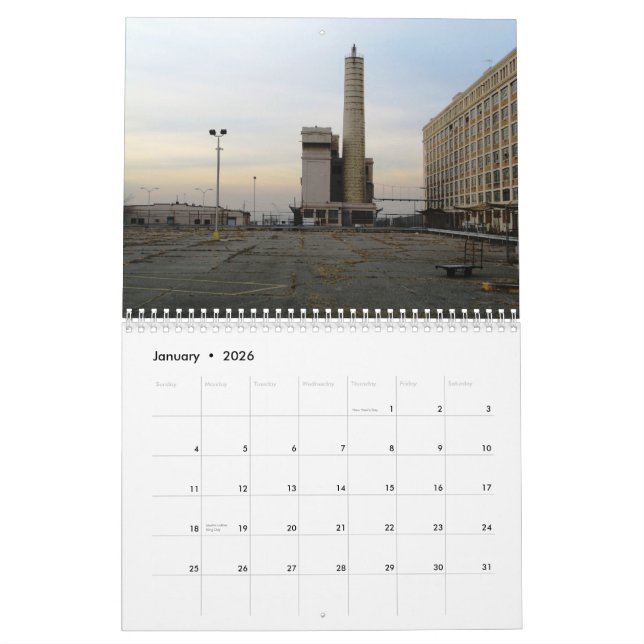 Calendrier : Brooklyn industriel (Jan 2026)