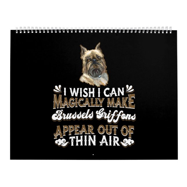 Calendrier Brussels Griffon Dogs (Protection)