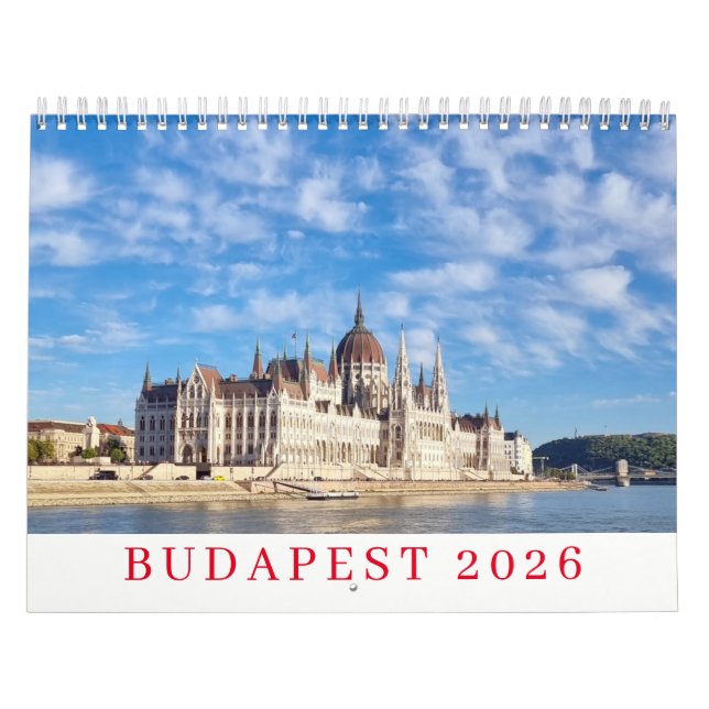 Calendrier Budapest 2026 calendar (Protection)