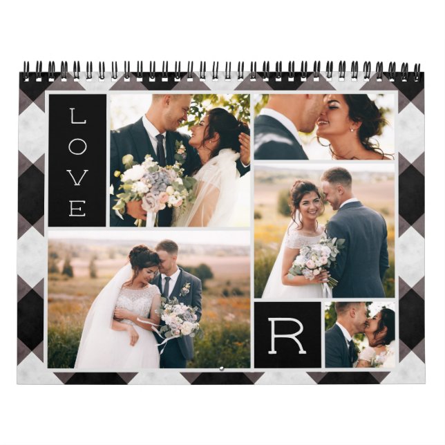 Calendrier Buffalo Check Newlyweds First Year Mariage Photos (Protection)