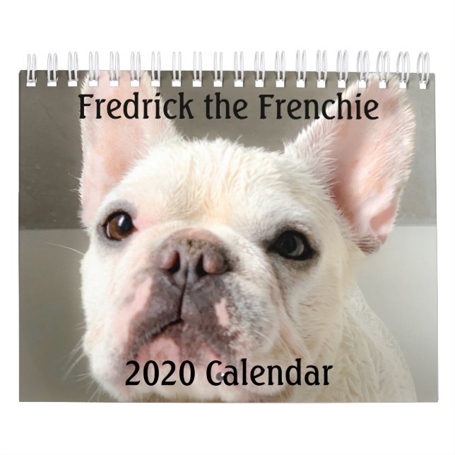 Calendrier Bulldog français 2020-Fredrick le franç (Protection)