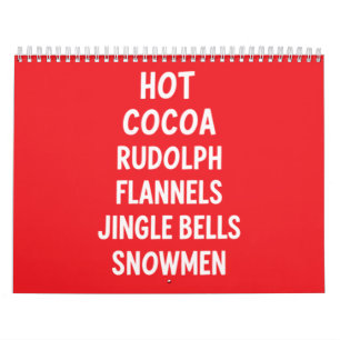 Calendrier Cacao Chaud Rudolf Chemises en Flanelle Sonnailles