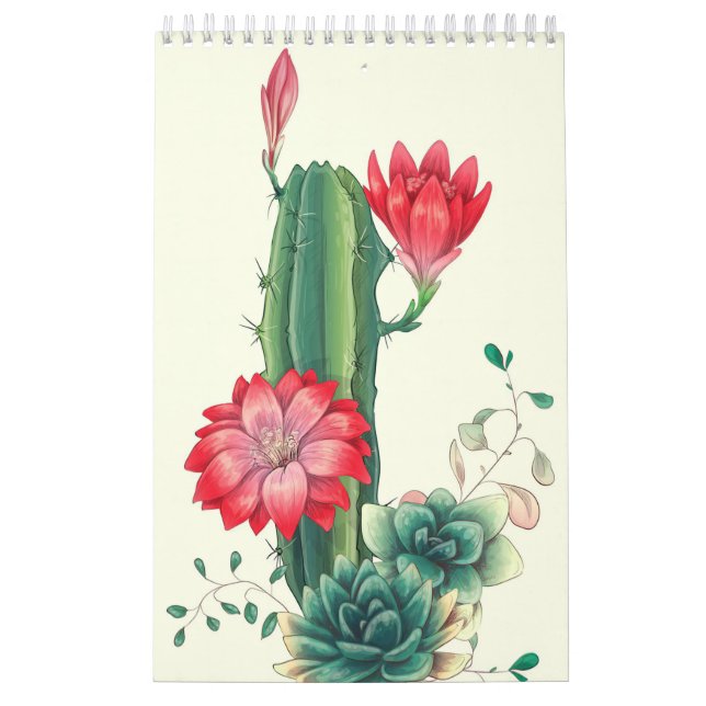 Calendrier Cactus À Fleurs (Protection)