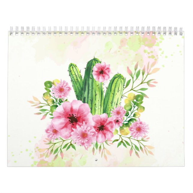 Calendrier Cactus floral (Protection)