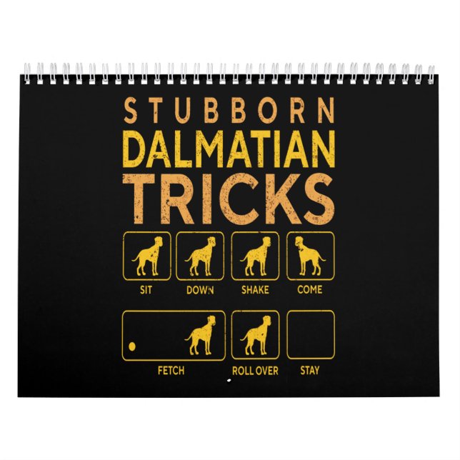 Calendrier Cadeau Dalmatien| Trucs de Dalmatie têtus (Protection)
