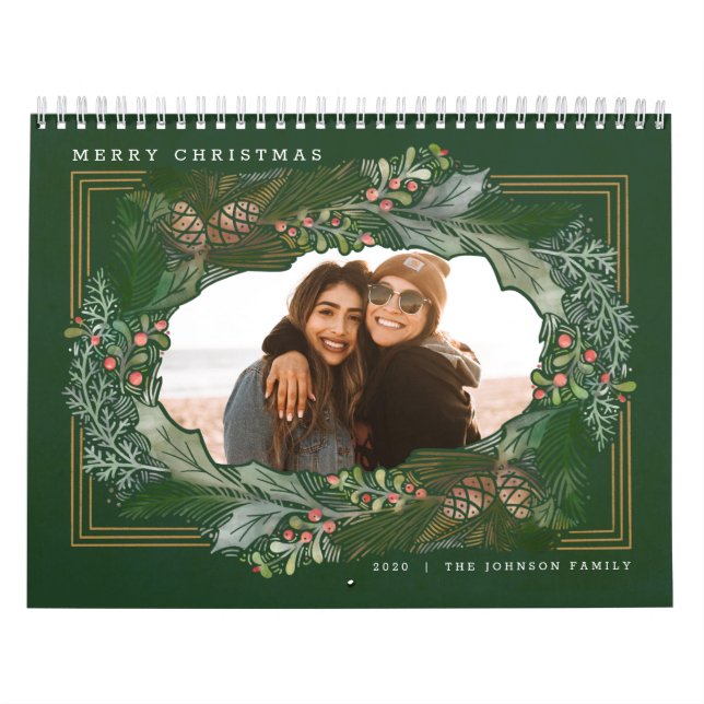 Calendrier Cadeau de Noël Forêt verte (Protection)