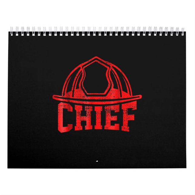 Calendrier Cadeau de pompier| Cadeaux de pompiers en chef (Protection)