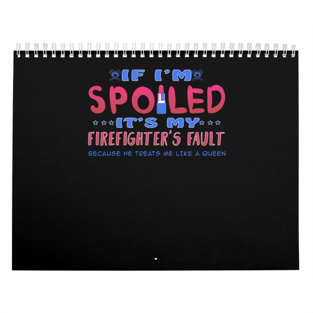 Calendrier Cadeau pompier | C'est la faute de mon pompier (Protection)