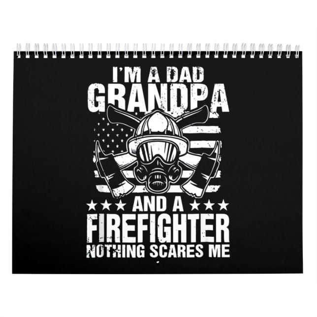 Calendrier Cadeau pompier | Je suis un pompier papa grand-pèr (Protection)
