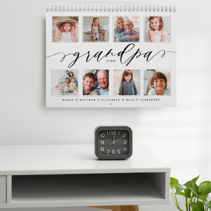 Calendrier Cadeau pour grand-père Petits-enfants Photos de