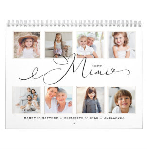 Calendrier Cadeau pour Mimi Photos de la famille des petits-