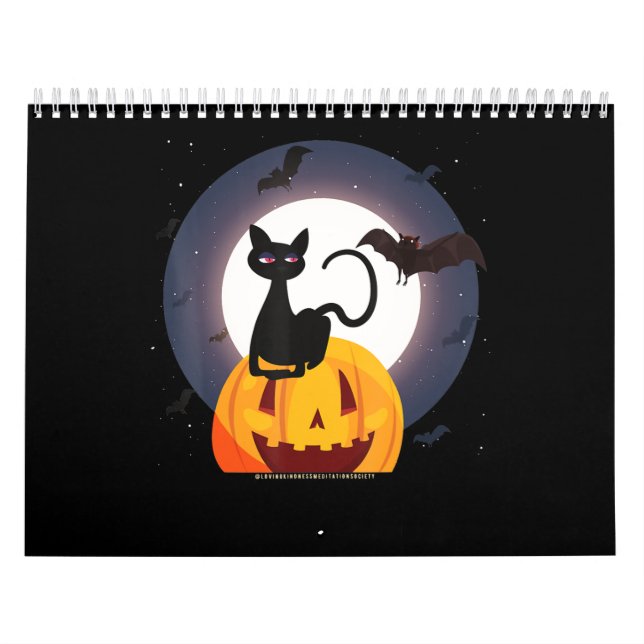 Calendrier Cadeau Spider | Halloween Black Cat Spider Citroui (Protection)