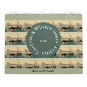 Calendrier Cadeau vintage pour pasteur de la Terre Sainte Pho