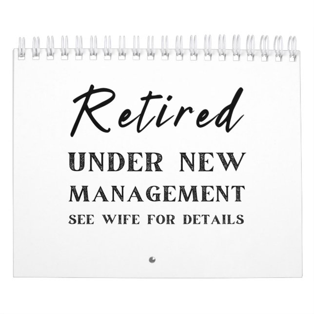 Calendrier cadeaux de retraite pour le mari de la femme (Protection)