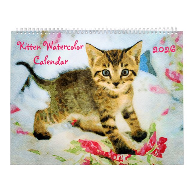 Calendrier Cadeaux pour amateurs de chatons mignons bébé chat (Protection)