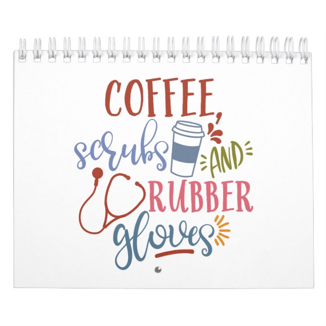 Calendrier Café Et Gants En Caoutchouc Conçus Pour Les Infirm (Protection)